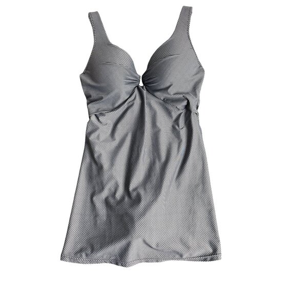 Shore Shapes Women's Two-Tone Gray Underwire Swim Dress Size 16 - Picture 1 of 14